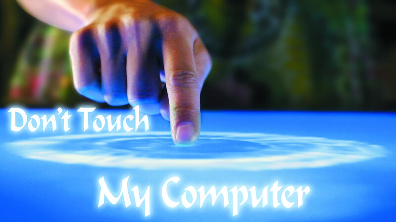 Hand Touching Screen