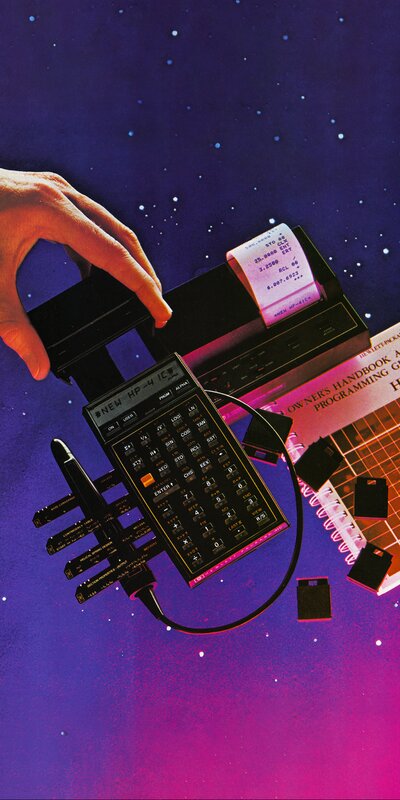 Hand Using Calculator