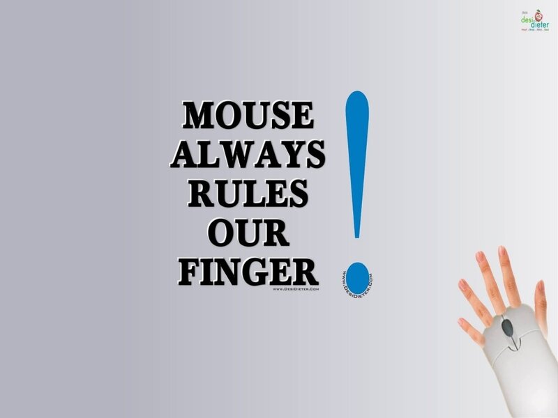 Hand Using Computer Mouse — Gray, Humorous