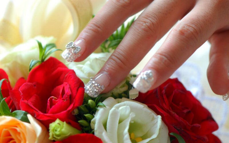 Hand with Decorated Nails
