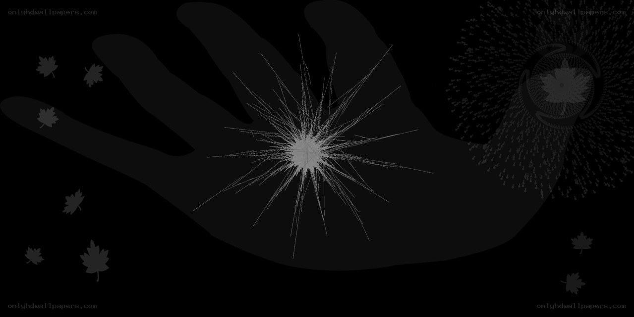 Hand with energy burst
