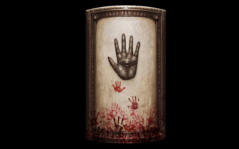 Hand with Eye Symbol — Brown