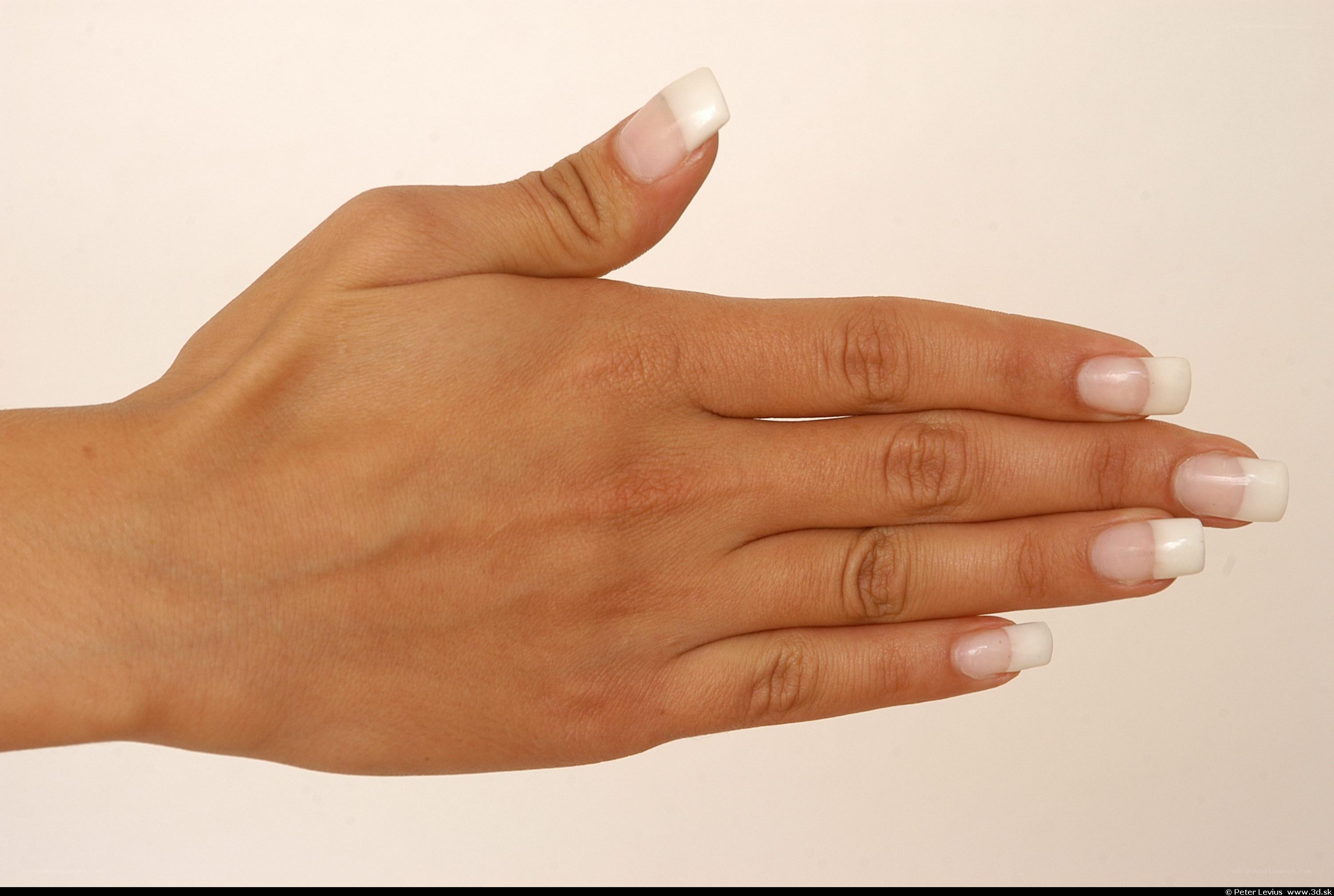 hand with manicured nails