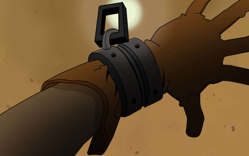Hand with Metal Cuff