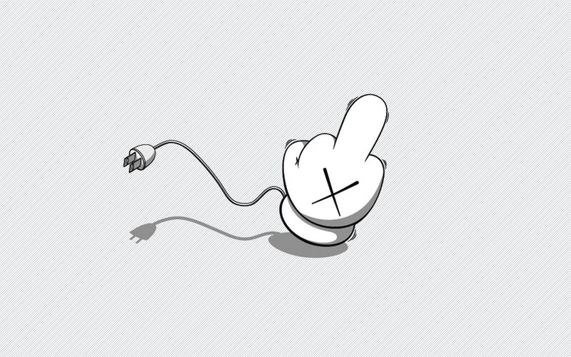 hand with middle finger