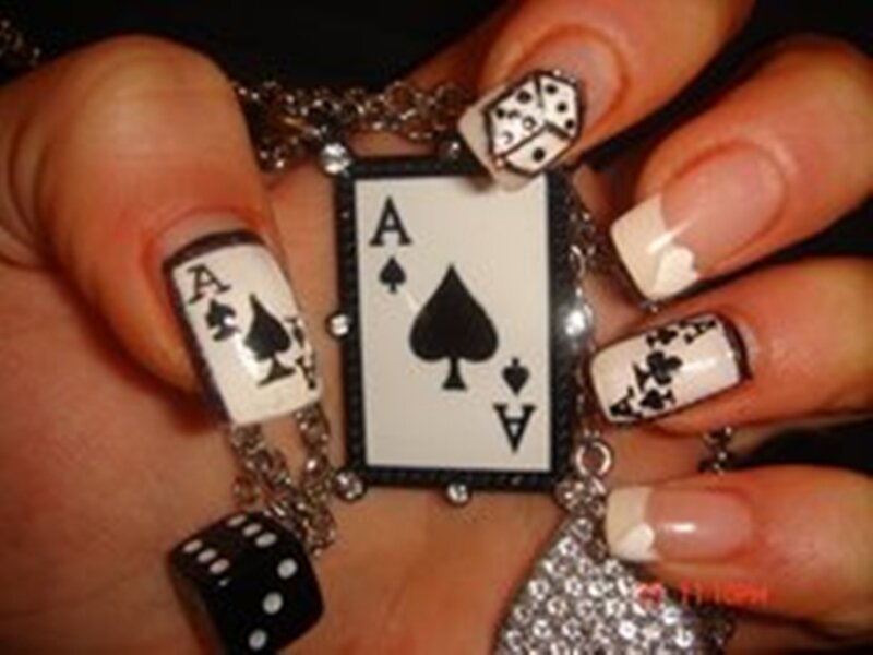 Hand with Nail Art