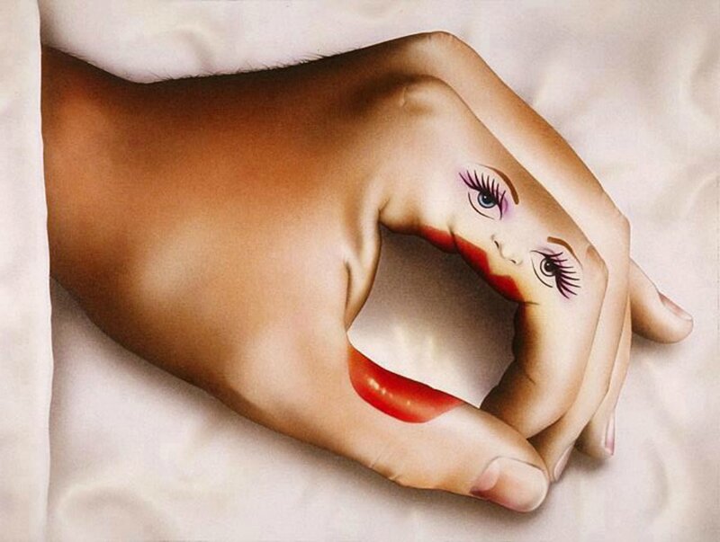 Hand with Painted Face