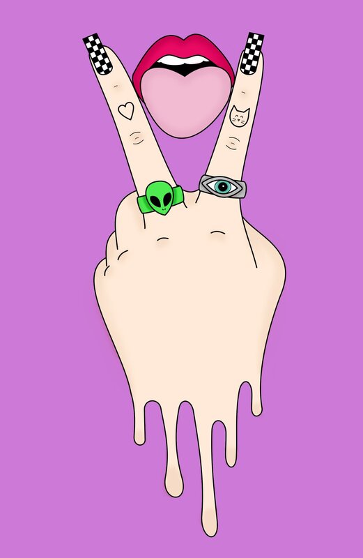 Hand with Peace Sign