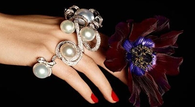 Hand with Pearl Jewelry