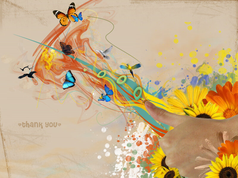 Hand with Sunflowers
