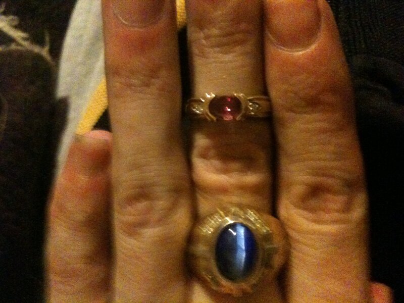 hand with two rings