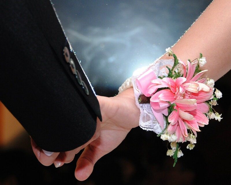 Hand with Wrist Corsage