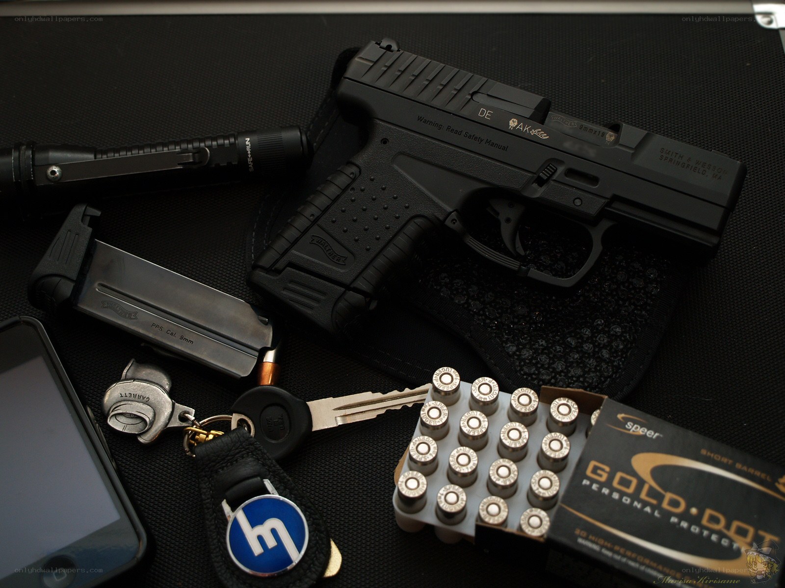 Handgun with accessories