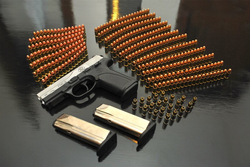 Handgun with Ammunition — Black