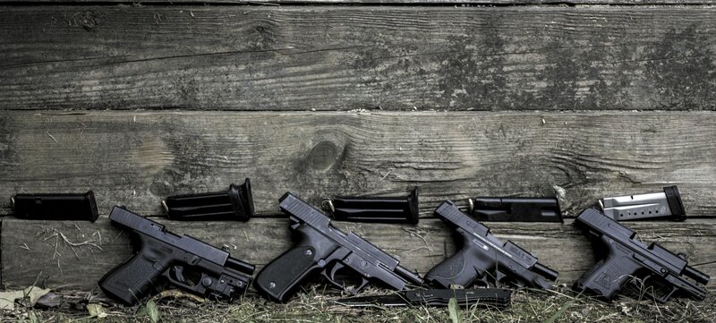 Handguns on Wood