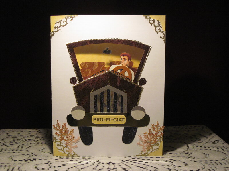 handmade car birthday card