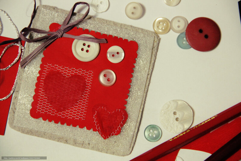 Handmade Card with Hearts