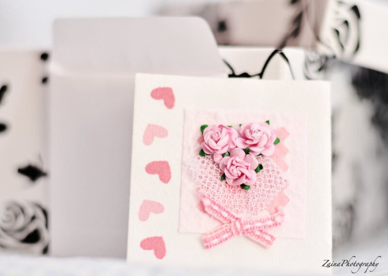 Handmade Pink Card