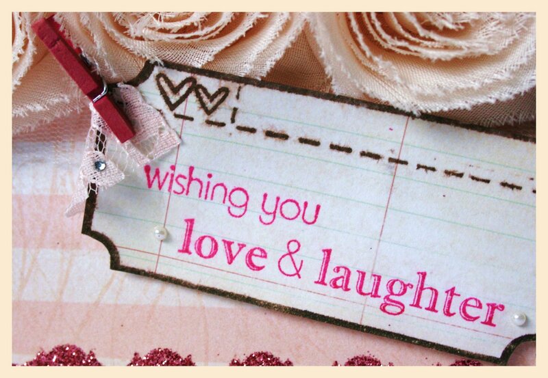 Handmade Tag with Roses