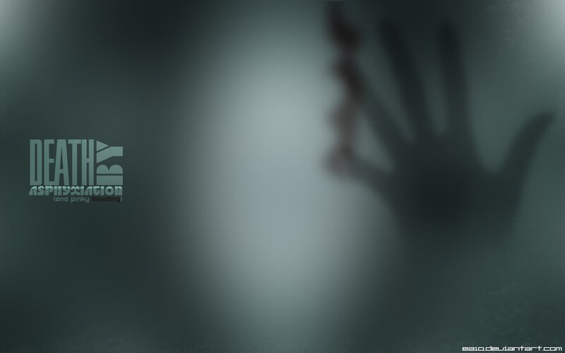 handprint on foggy glass