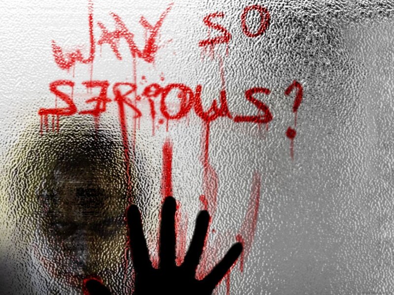 handprint on frosted glass