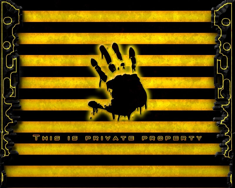 Handprint on Striped Background