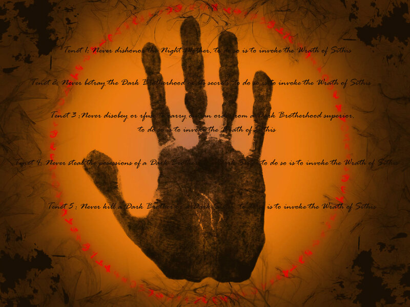 Handprint with Text — Orange