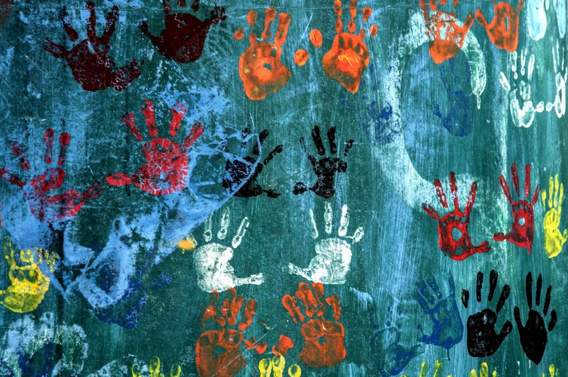 Handprints on Wall