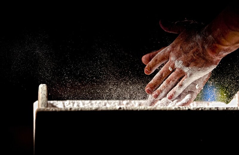 Hands Covered in Powder