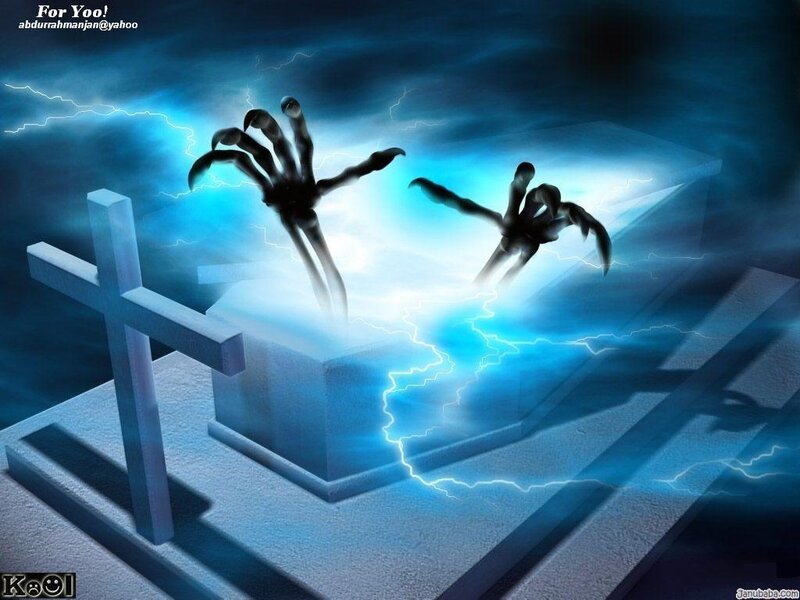 Hands Emerging from Grave