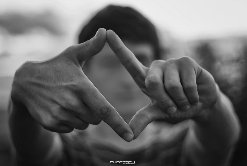 Hands forming a heart shape