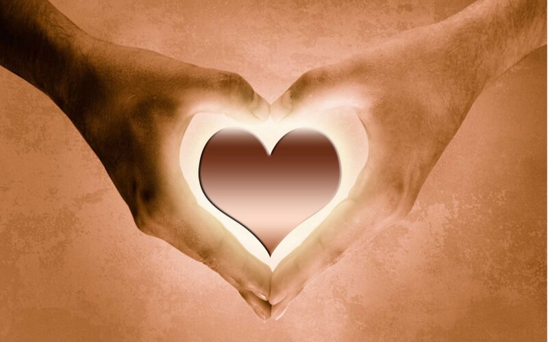 hands forming a heart shape
