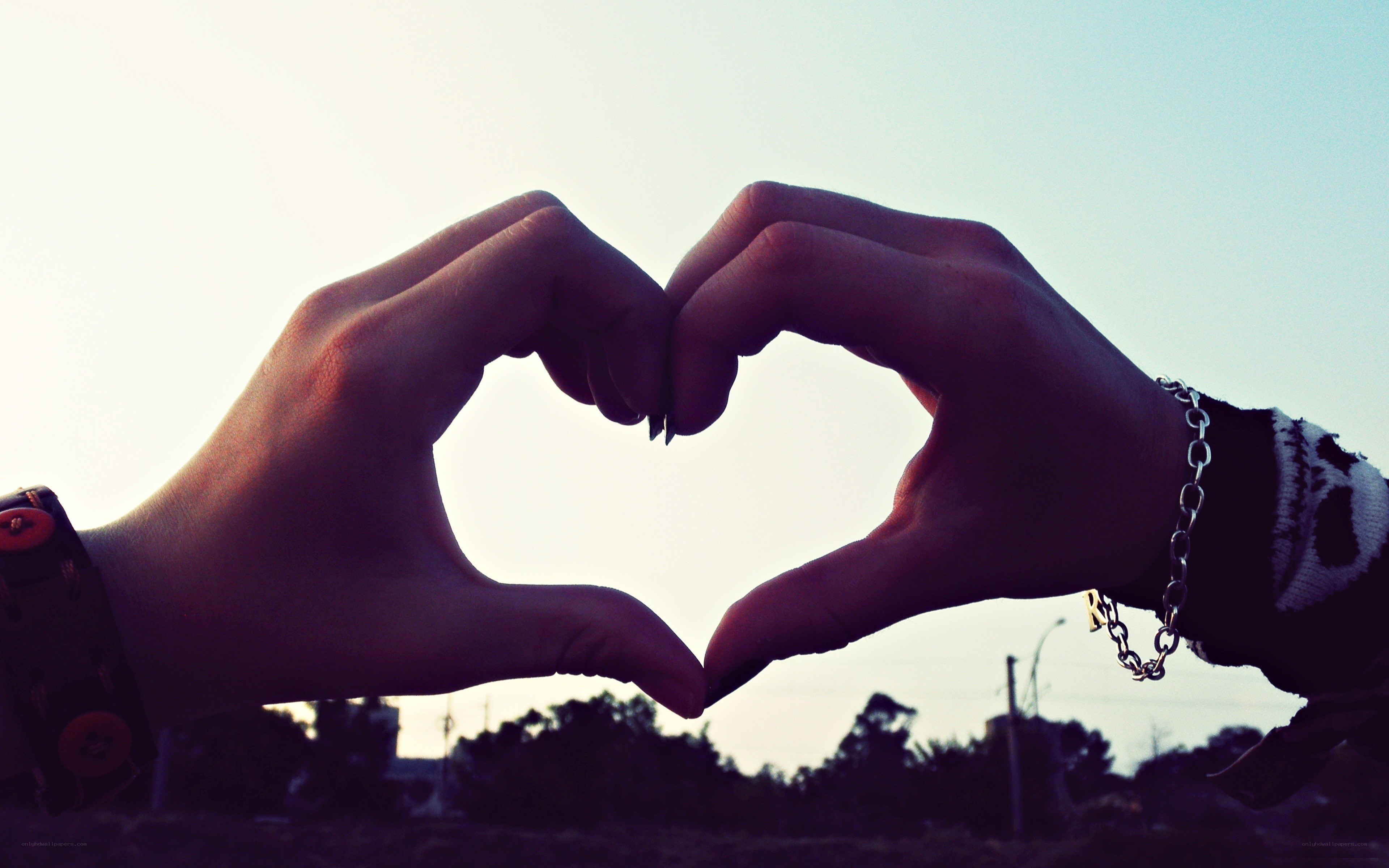 hands forming a heart shape