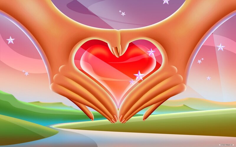 hands forming a heart