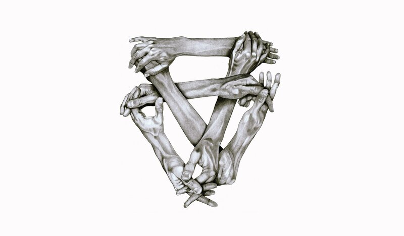 hands forming a triangle