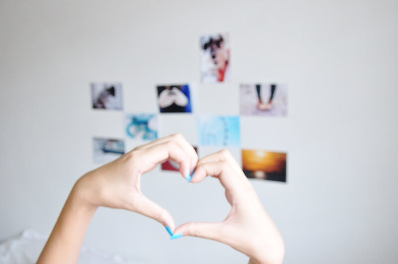 hands forming heart shape