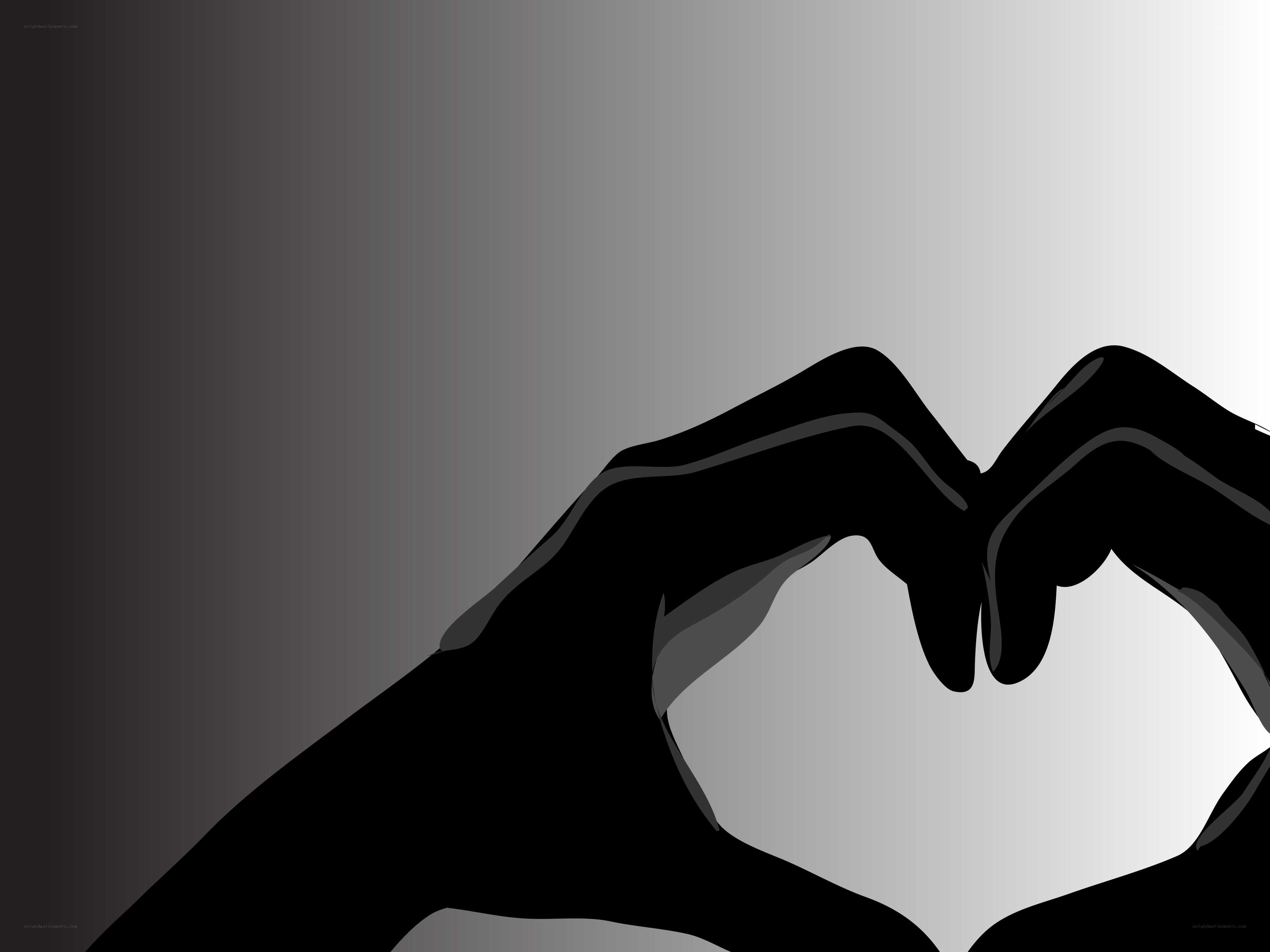 Hands forming heart shape