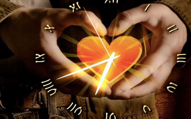 Hands Forming Heart Shape — Brown