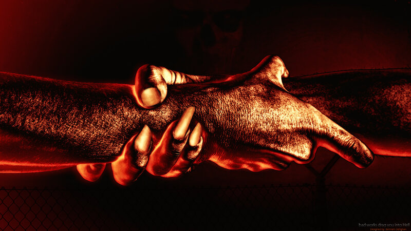 Hands Gripping Wrist