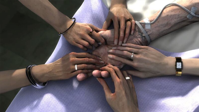 Hands Holding a Foot