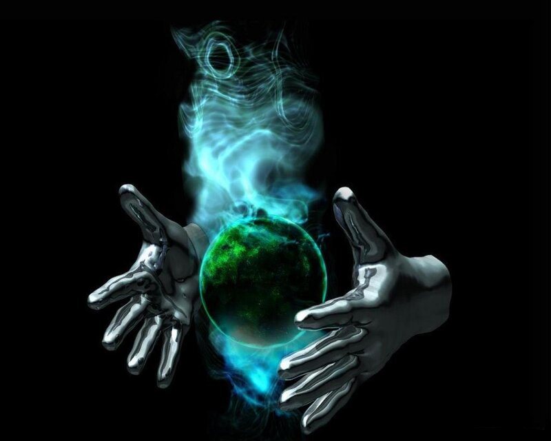 hands holding a glowing orb
