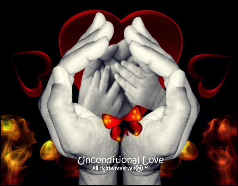 Hands Holding a Heart — Black