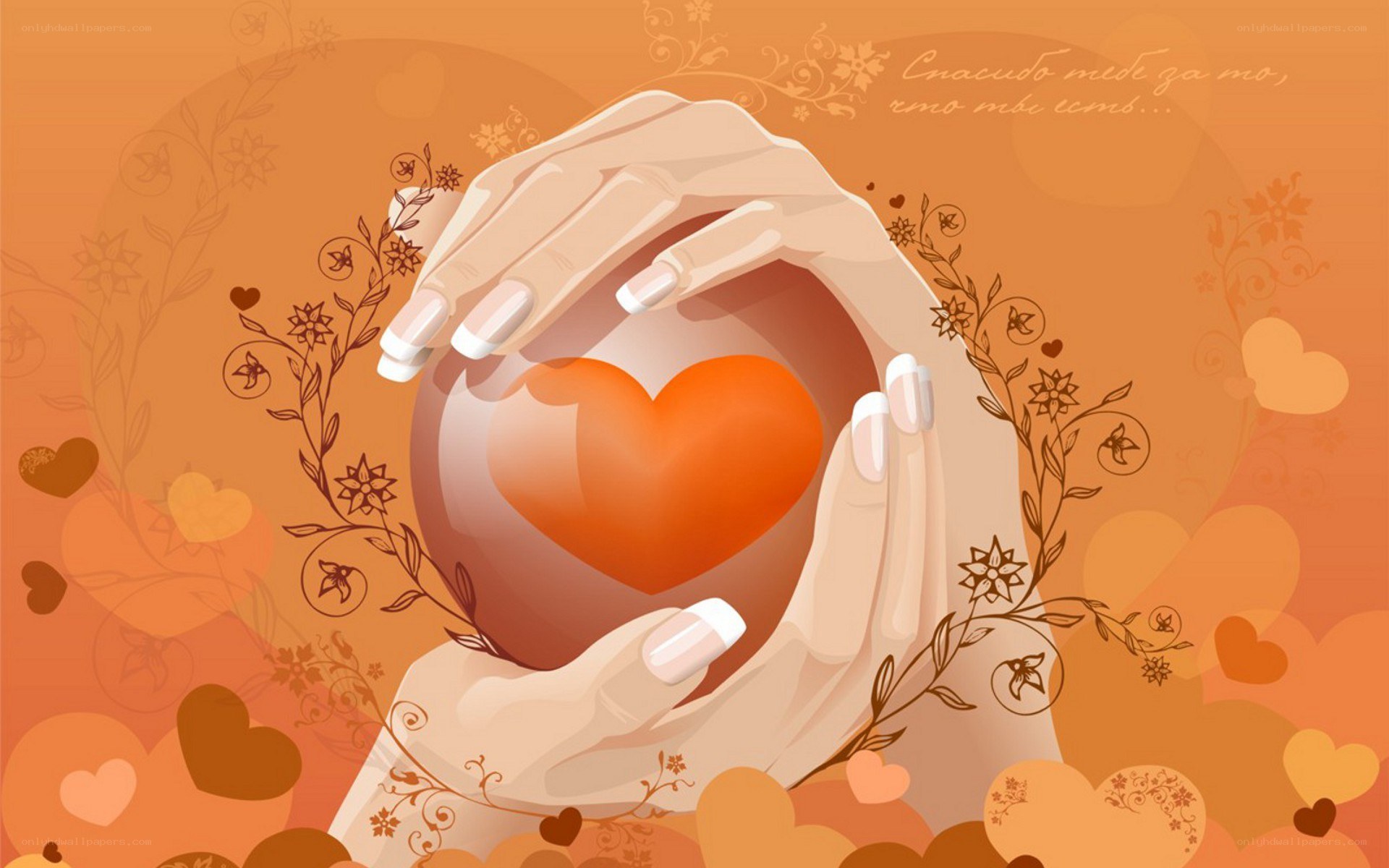 hands holding a heart