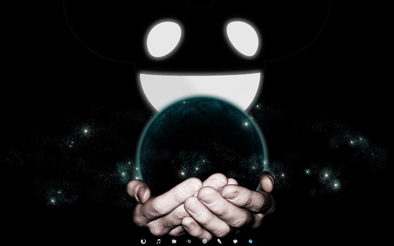 Hands Holding a Planet — Black, Dramatic