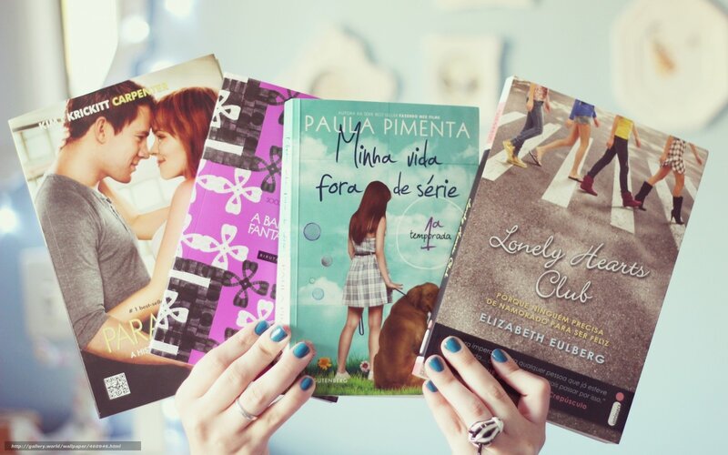 Hands Holding Books — White, Casual