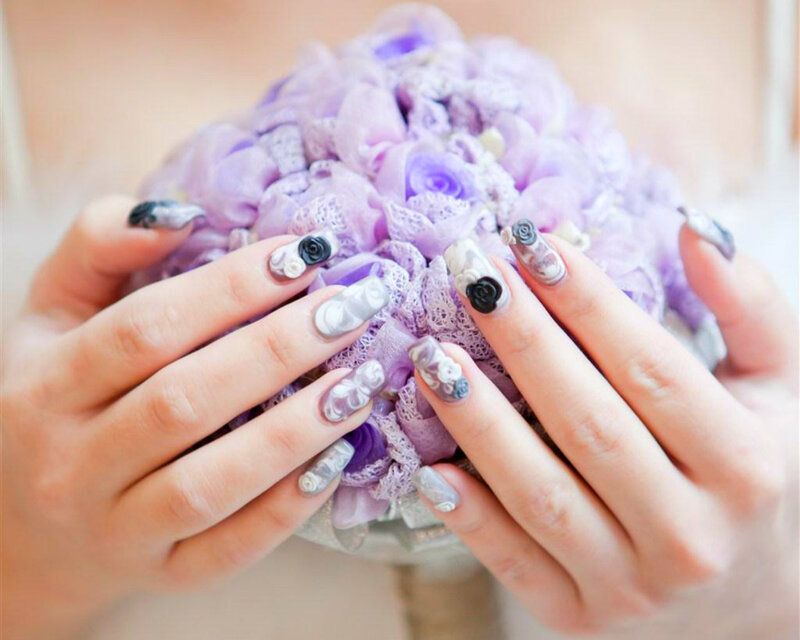 Hands Holding Bouquet