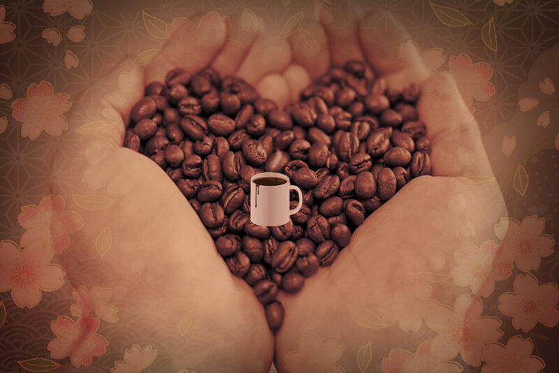 Hands Holding Coffee Beans