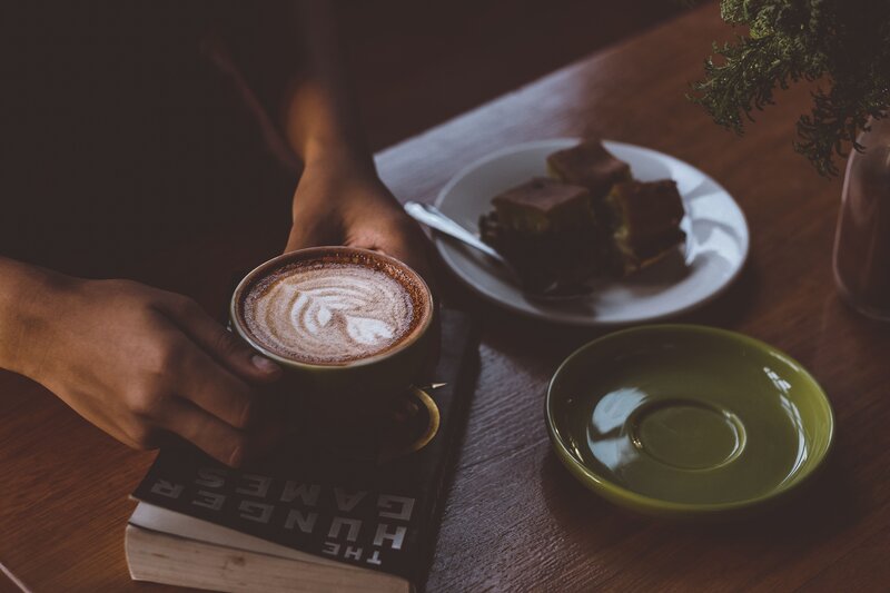 Hands Holding Coffee Cup — Brown, Calm, Afternoon