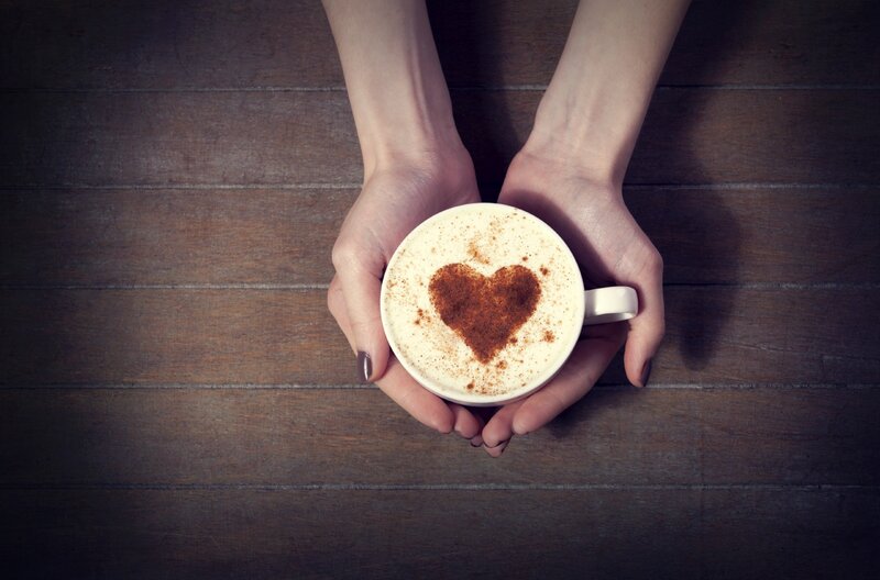 Hands Holding Coffee Cup — Brown, Calm, Photograph