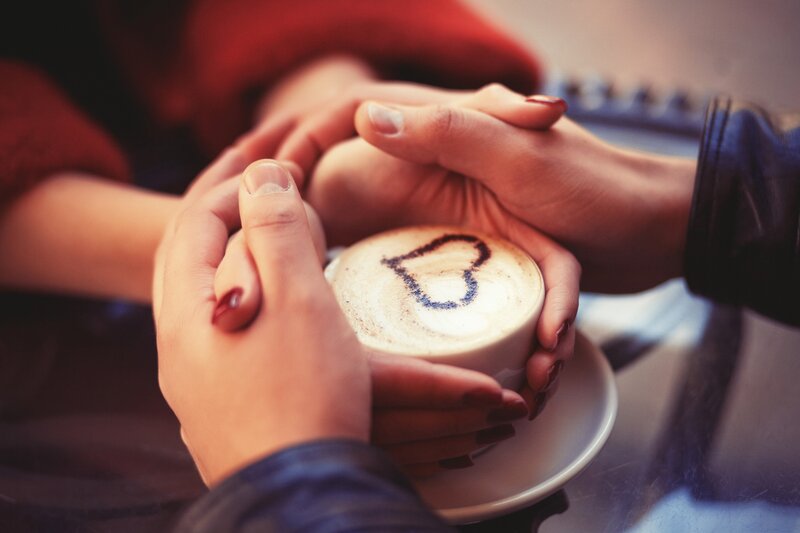 Hands Holding Coffee Cup — Brown, Intimate, Photograph, Coffee Cup